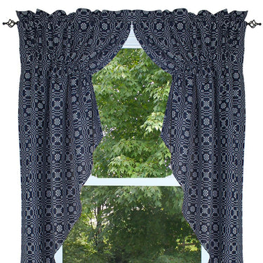 Lover's Knot - Indigo Gathered Swag C6130002 - The Fox Decor